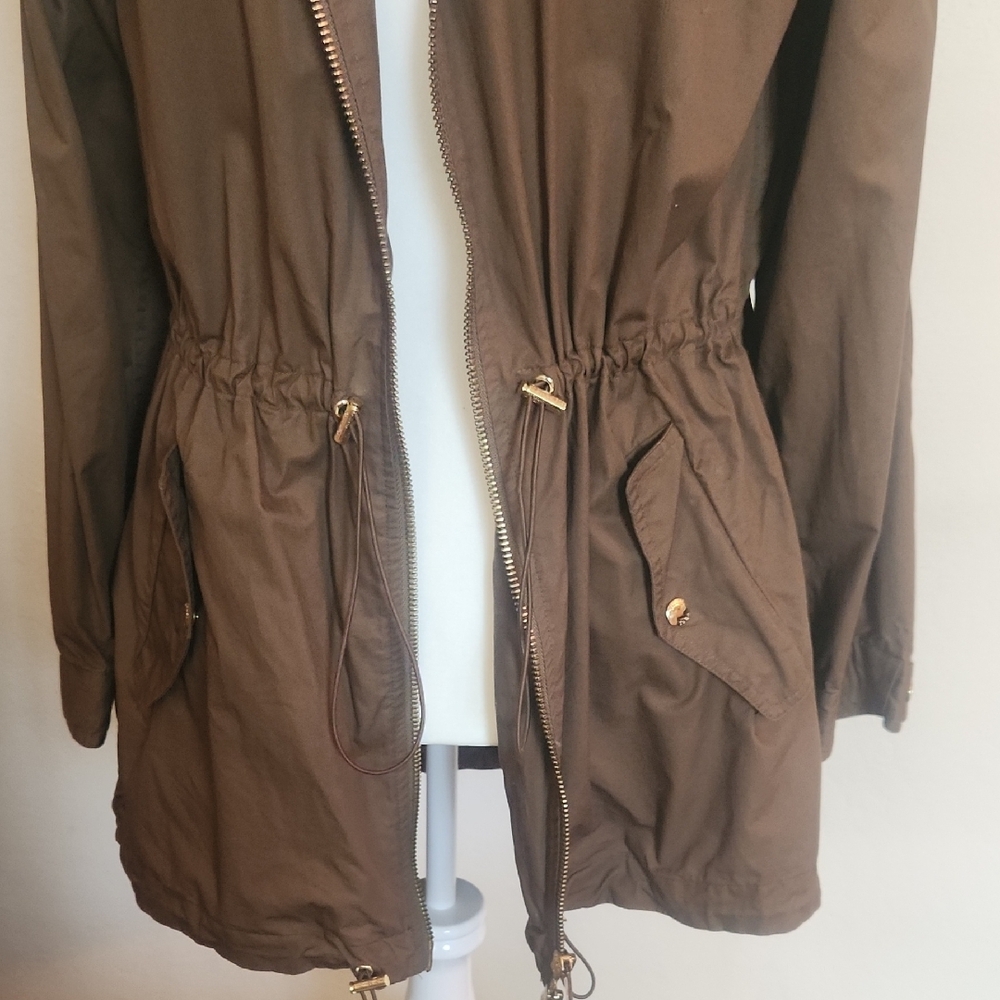 Michael Kors Hooded Jacket in Olive - Picture 6 of 9